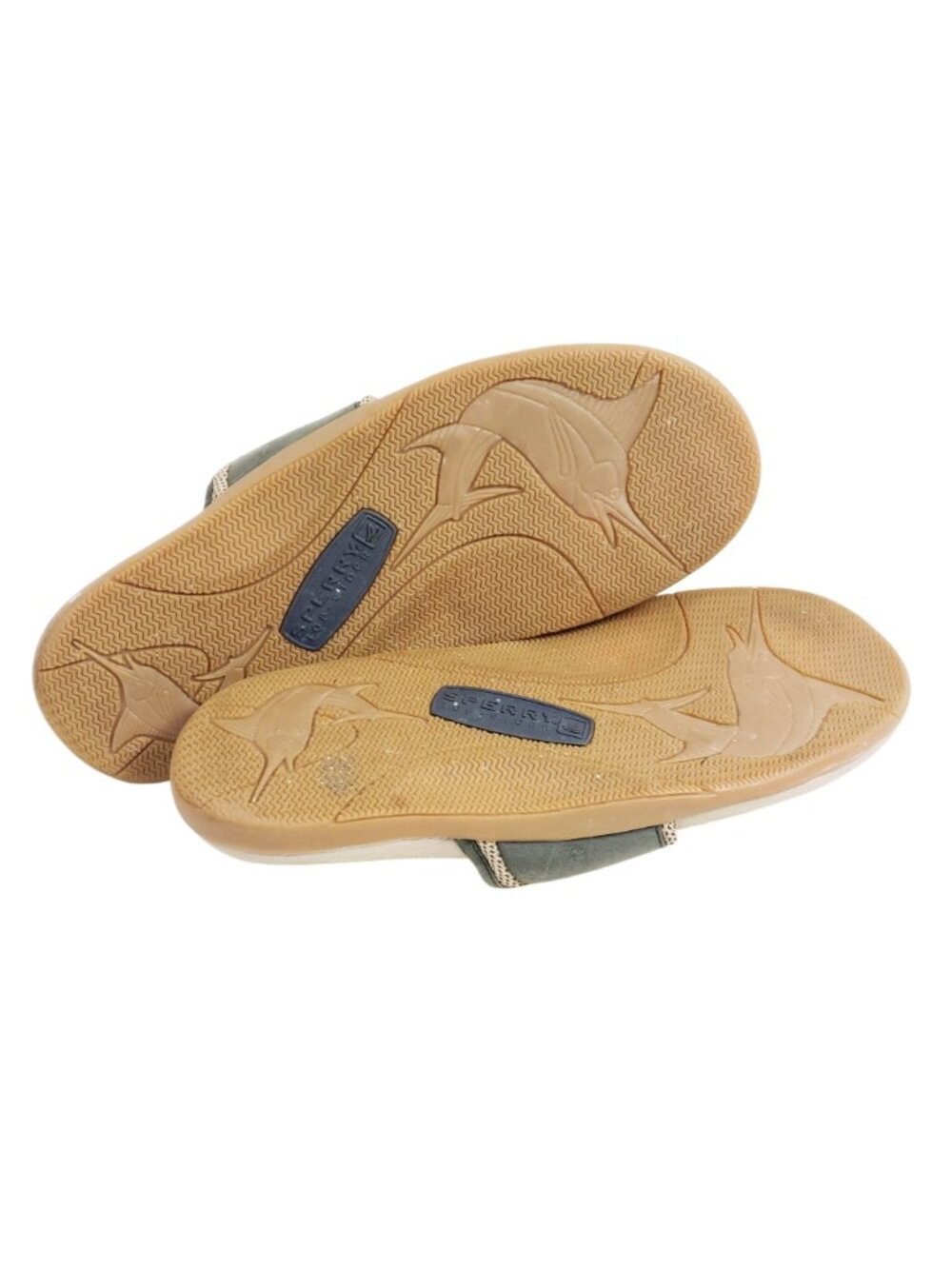 Sperry Mens Size 11 Gray Leather Flip Flop Sandals Non-Slip Sole - Picture 7 of 8